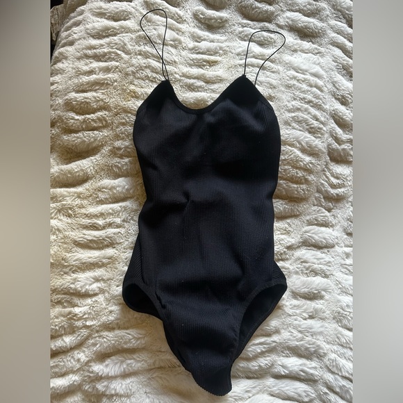 💓 Urban outfitters out from under black stretchy bodysuit top medium casual - Picture 1 of 2